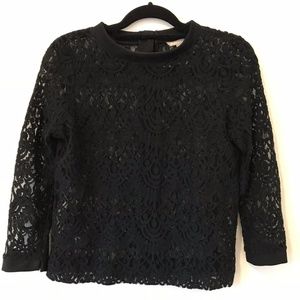Banana Republic Black Lace Top